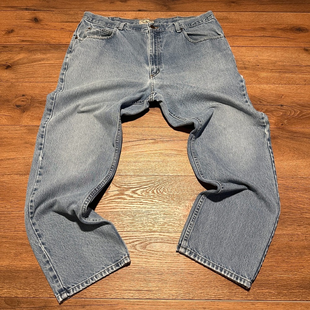 LL Bean Blue Denim Classic Fit Jeans Mens 38x30